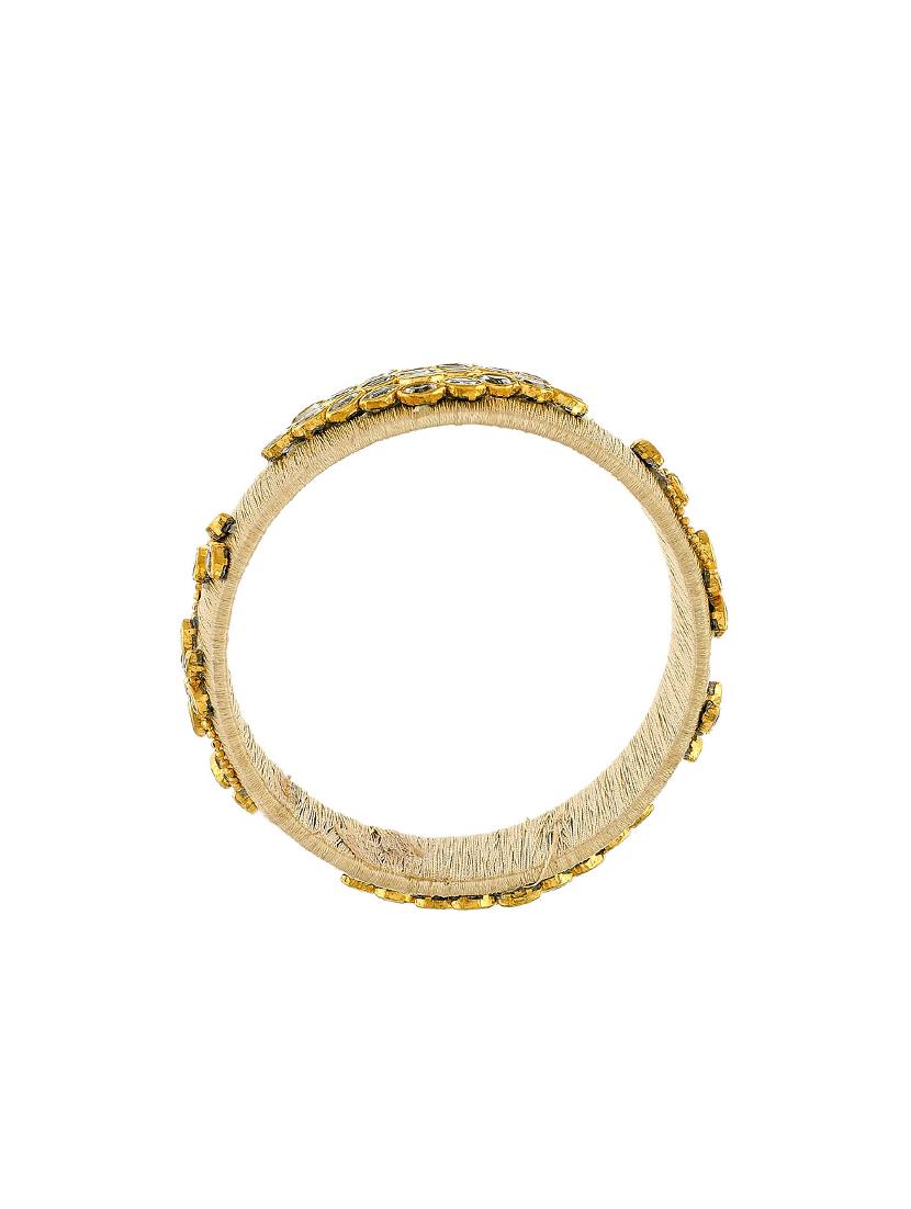 beige brass bangle - 17377911 - Zoom Image - 4