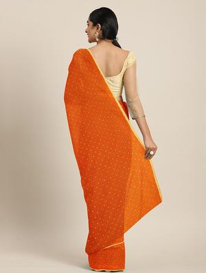embellished bordered saree with blouse - 17379079 - Standard Image - 2