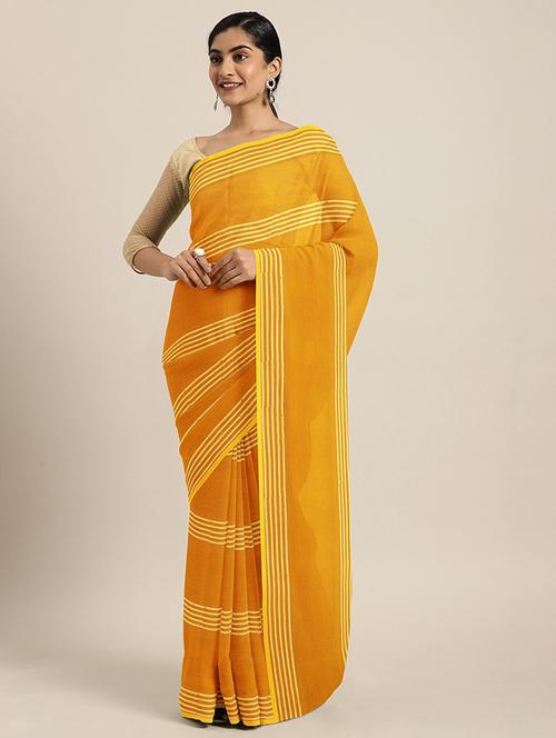 zari stripes saree with blouse - 17379084 - Standard Image - 1