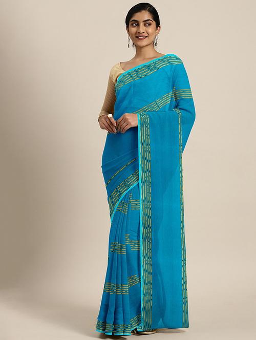 zari stripes saree with blouse - 17379091 - Standard Image - 1