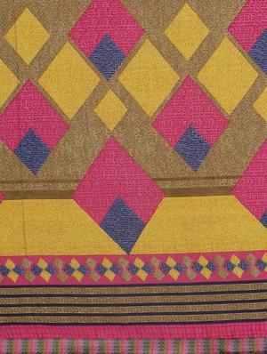 geometrical printed saree with blouse - 17379147 - Standard Image - 4