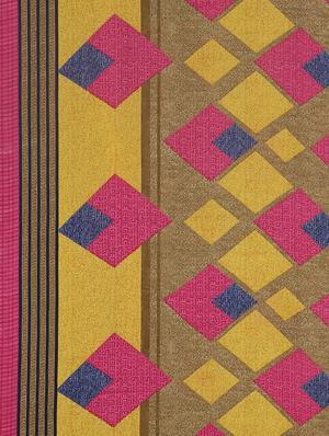 geometrical printed saree with blouse - 17379147 - Standard Image - 5