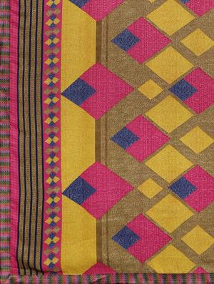 geometrical printed saree with blouse - 17379147 - Standard Image - 6