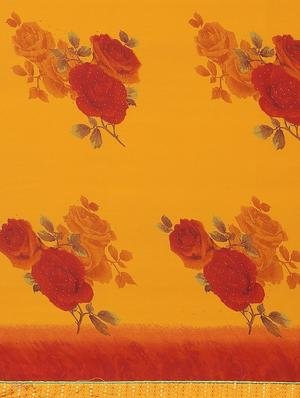 floral printed saree with blouse - 17379156 - Standard Image - 6