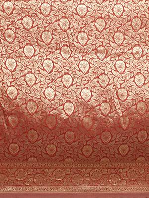 zari work woven saree with blouse - 17379775 - Standard Image - 4