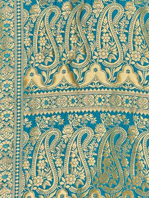 zari work woven saree with blouse - 17379781 - Standard Image - 3