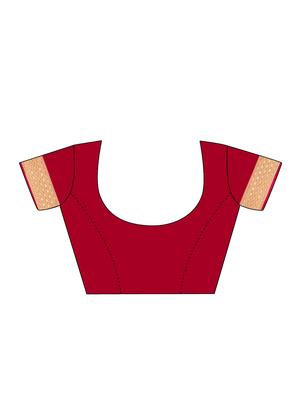 zari work woven saree with blouse - 17379915 - Standard Image - 3