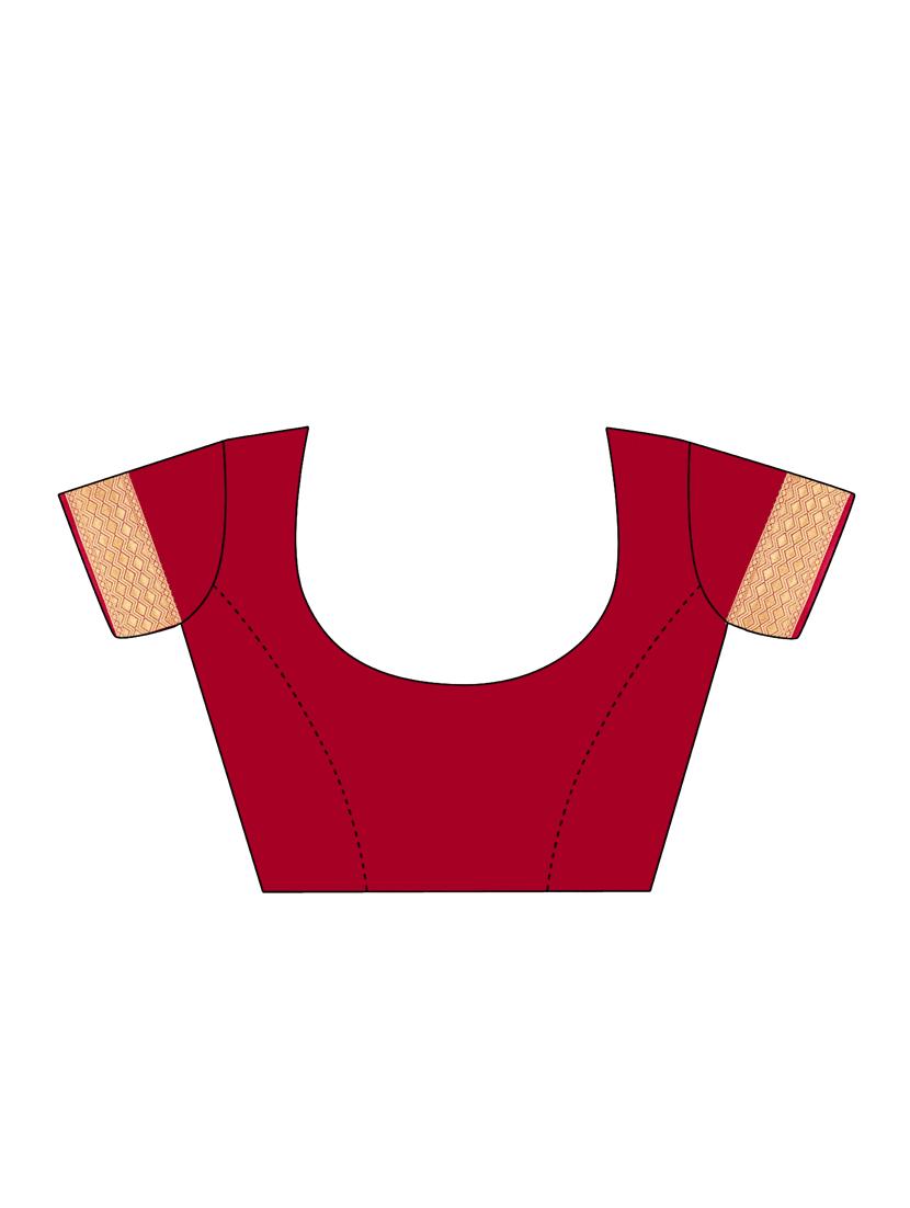 zari work woven saree with blouse - 17379915 - Zoom Image - 3