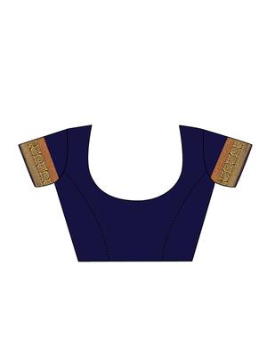 zari work woven saree with blouse - 17379921 - Standard Image - 3