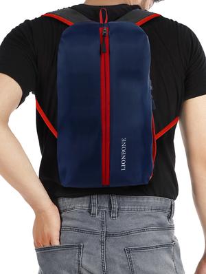 navy polyester backpack - 17380082 - Standard Image - 5