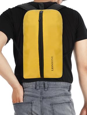 yellow polyester backpack - 17380083 - Standard Image - 5