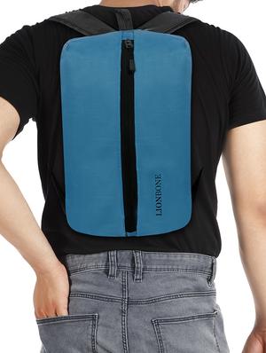 sky blue polyester backpack - 17380084 - Standard Image - 5