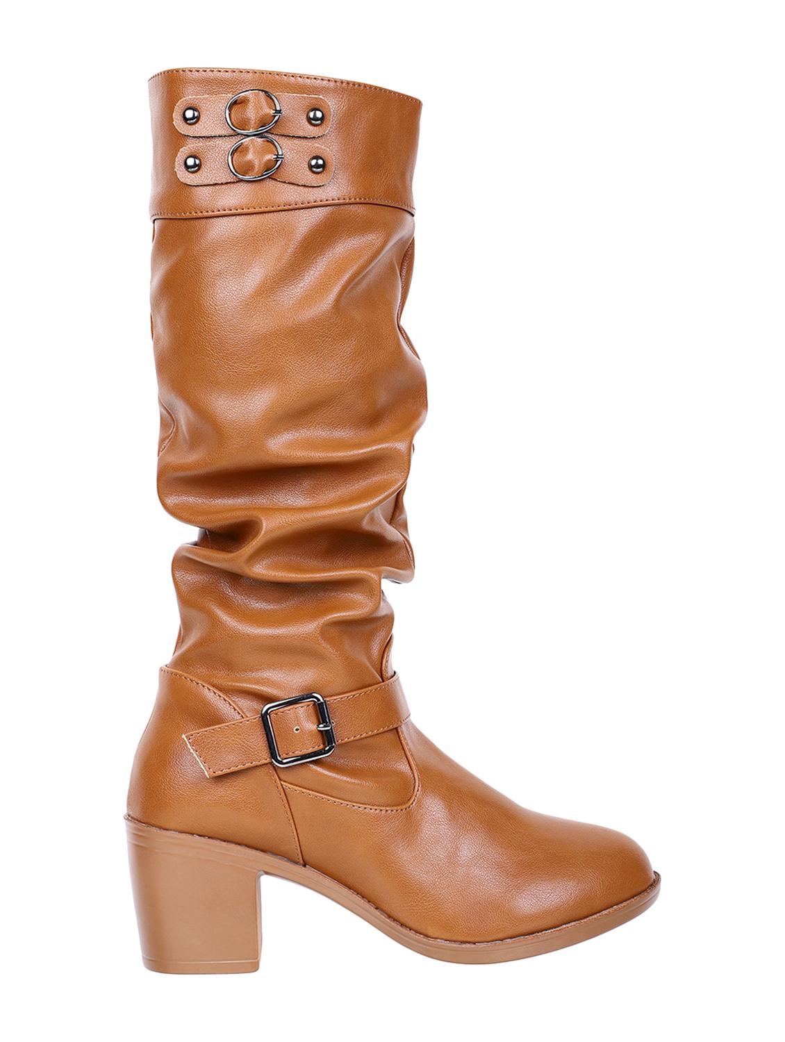 tan knee length boot - 17380484 - Zoom Image - 2