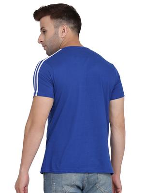 blue chest print t-shirt - 17380668 - Standard Image - 3