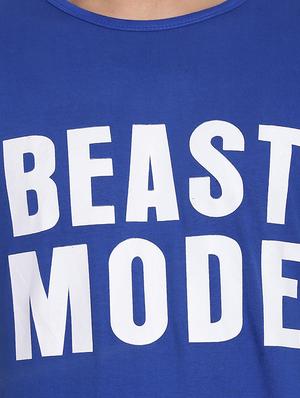 blue chest print t-shirt - 17380668 - Standard Image - 4