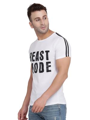 blue chest print t-shirt - 17380669 - Standard Image - 2