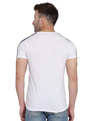 blue chest print t-shirt - 17380669 - Standard Image - 3