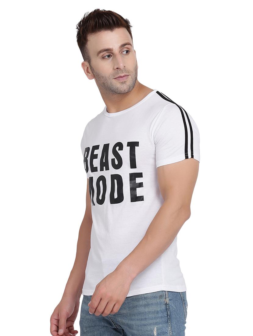 blue chest print t-shirt - 17380669 - Zoom Image - 2