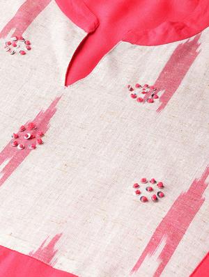 ikat straight kurta - 17380744 - Standard Image - 5