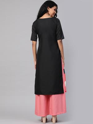 floral straight kurta - 17380777 - Standard Image - 3