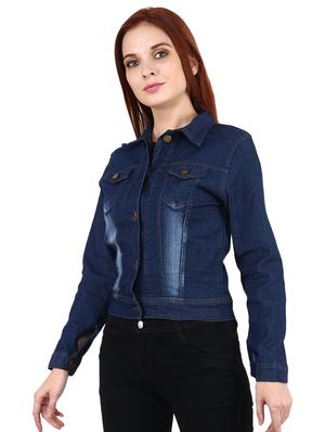 navy blue denim jacket - 17380858 - Standard Image - 2
