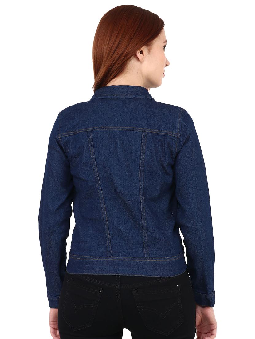navy blue denim jacket - 17380858 - Zoom Image - 3