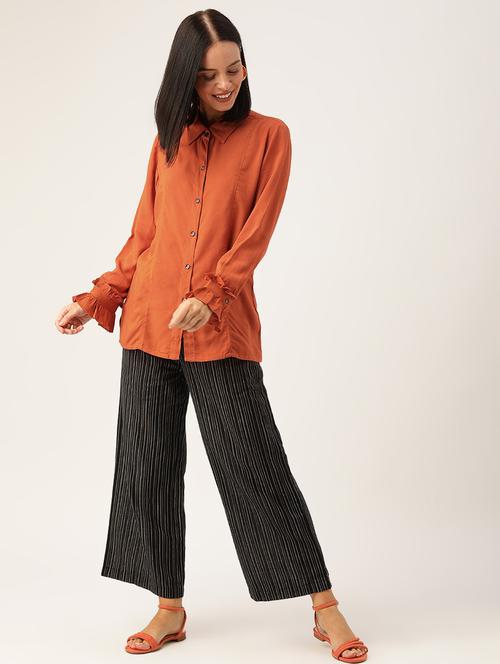 solid top pant set - 17381290 - Standard Image - 1