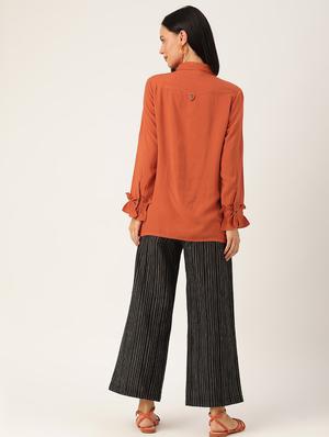 solid top pant set - 17381290 - Standard Image - 3