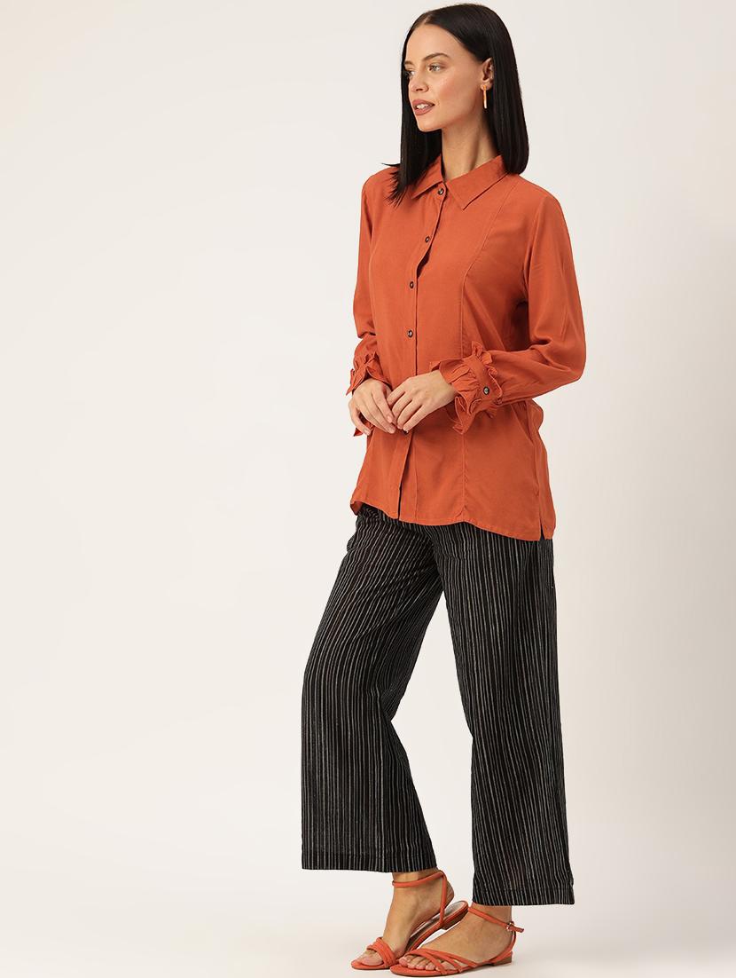 solid top pant set - 17381290 - Zoom Image - 2