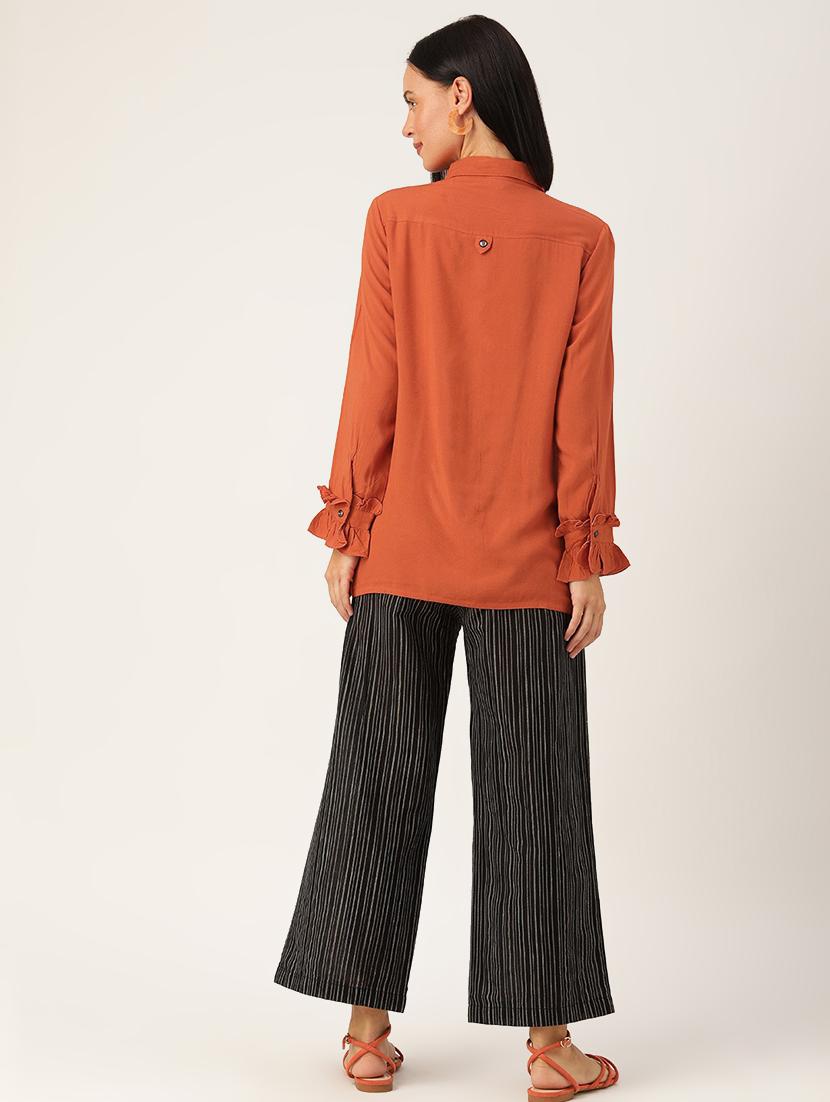 solid top pant set - 17381290 - Zoom Image - 3