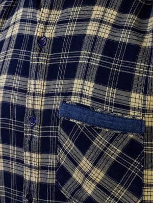 beige checkered casual shirt - 17381489 - Standard Image - 4