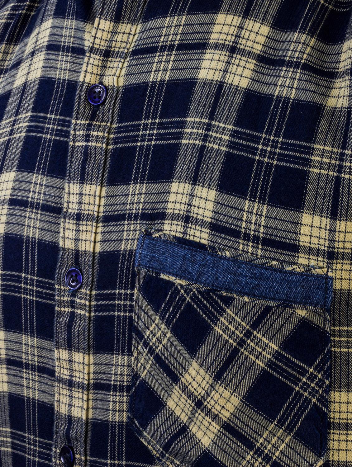 beige checkered casual shirt - 17381489 - Zoom Image - 4