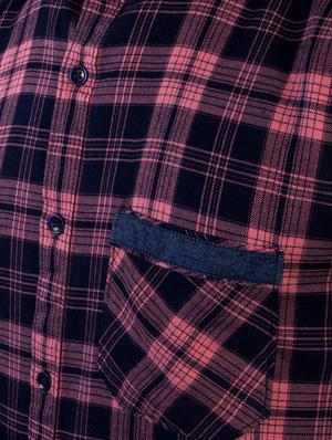 pink checkered casual shirt - 17381495 - Standard Image - 4