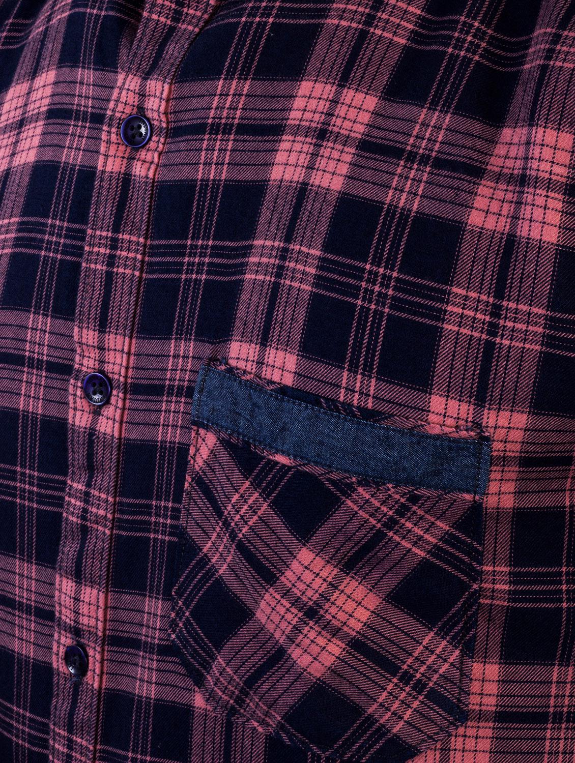 pink checkered casual shirt - 17381495 - Zoom Image - 4