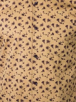 yellow printed casual shirt - 17381518 - Standard Image - 4