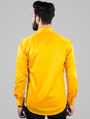 yellow solid casual shirt - 17381565 - Standard Image - 3