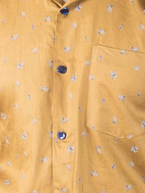 yellow printed casual shirt - 17381586 - Standard Image - 4