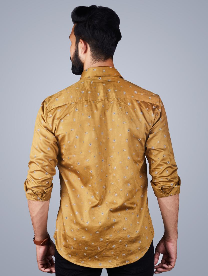 yellow printed casual shirt - 17381586 - Zoom Image - 3