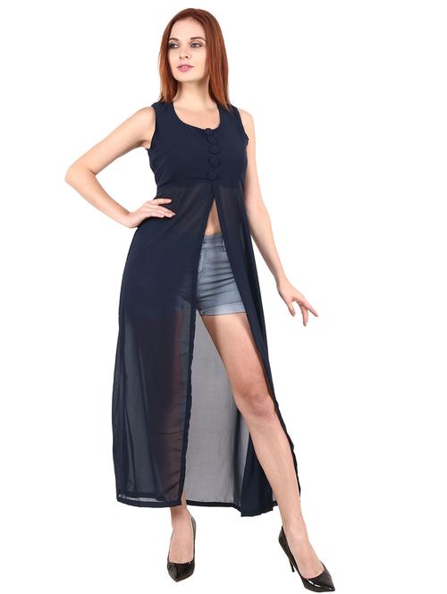 tie back belted tunic - 17382174 - Standard Image - 1
