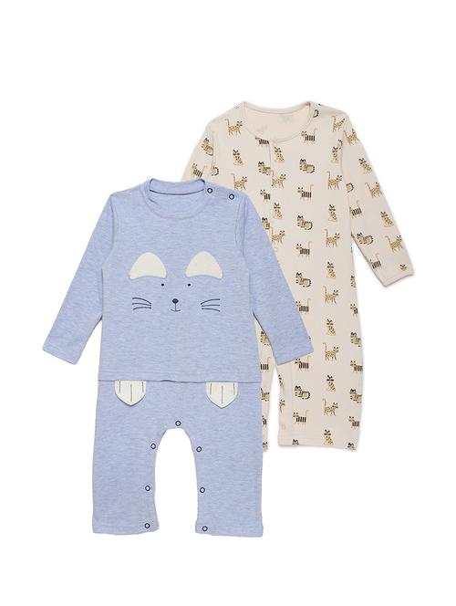 set of 2 printed cotton onesies - 17382323 - Standard Image - 1