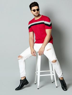 red taped cut & sew t-shirt - 17383314 - Standard Image - 4