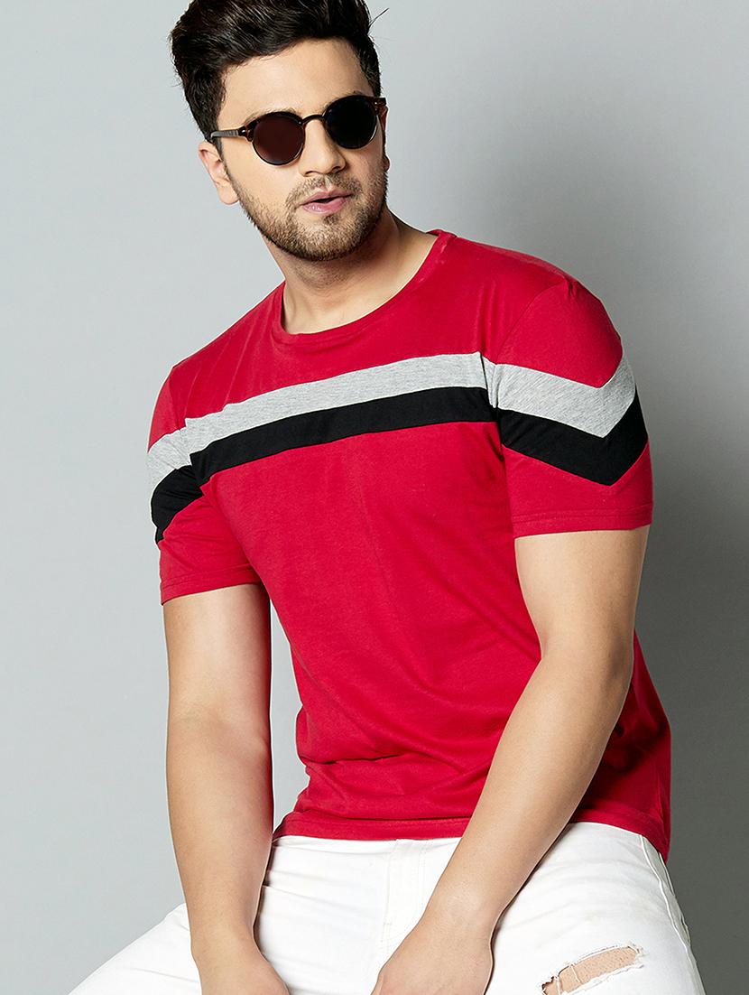 red taped cut & sew t-shirt - 17383314 - Zoom Image - 1