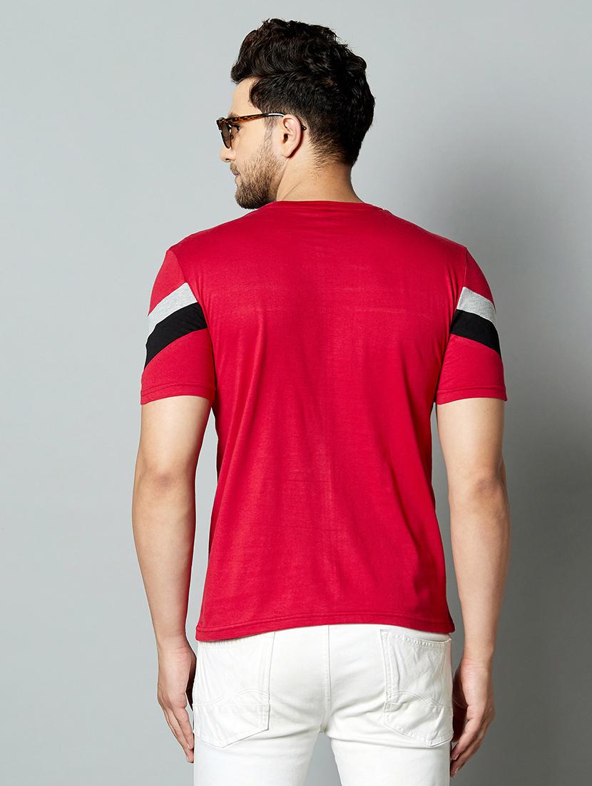 red taped cut & sew t-shirt - 17383314 - Zoom Image - 3