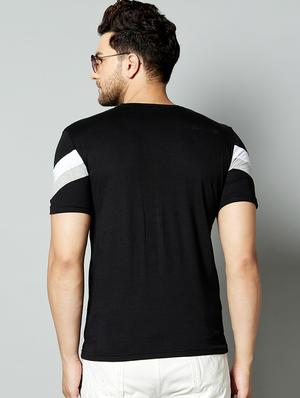 black taped cut & sew t-shirt - 17383315 - Standard Image - 3