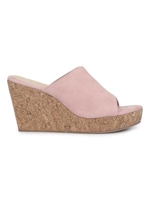 pink slip on wedges - 17383451 - Standard Image - 2