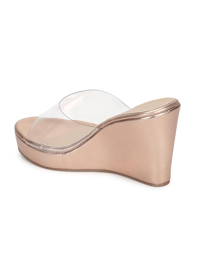 gold slip on wedges - 17383452 - Zoom Image - 3