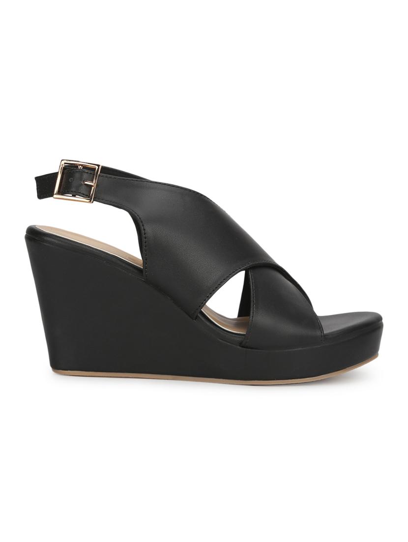 black ankle strap wedges - 17383454 - Zoom Image - 2