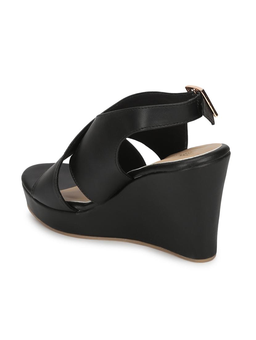 black ankle strap wedges - 17383454 - Zoom Image - 3
