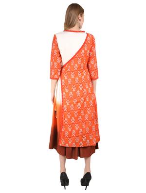 floral print angrakha ethnic dress - 17383501 - Standard Image - 3