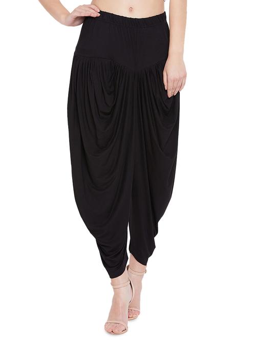 black viscose dhoti salwar salwars - 17385043 - Standard Image - 1
